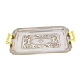 thumbnail image 3 of Bandeja rectangular para servir, bandeja decorativa, bandeja de comida de diseño europeo, bandeja de tocador para tocador, mesa de café, cena en casa 355 cm x 26 cm x 135 cm, 3 of 8