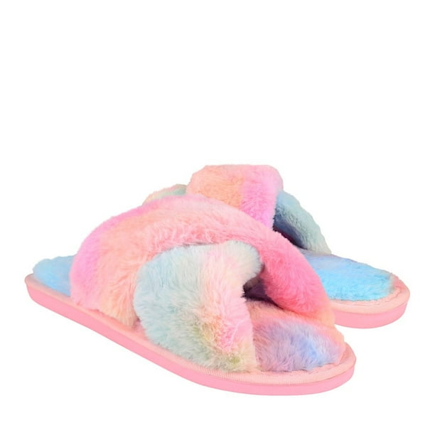 PANTUFLAS DAMA LED AND WHEELS FAN01 TEXTIL ROSA VIA URBANA FAN01