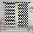 thumbnail image 5 of Blackout Kids Curtains,Black White Checkerboard Checkered Pattern Childrens Insulated Curtains Set Of 2,Bedroom Essentials,Toddler Room Decor 42"x63", 5 of 5