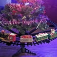 thumbnail image 3 of Juego de tren de Navidad con sonidos y luces, vagón eléctrico de juguete, minitren, juego de juguete para Navidad y decoración del hogar, 3 of 12