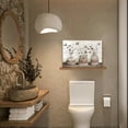 thumbnail image 4 of Bathroom Decor Wall Art Rustic Bathroom Canvas Wall Decor Please Seat Yourself Sign Print Painting Vintage Aesthetic Picture Artwork Decor, 4 of 6