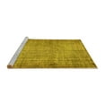 thumbnail image 2 of Ahgly Company Machine Washable Indoor Rectangle Abstract Yellow Contemporary Area Rugs, 8' x 10', 2 of 4