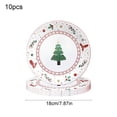 thumbnail image 3 of BPPEG Merry Christmas Paper Plates, 8" Winter Theme Tree Dessert Plate, Disposable Redberry Plates Paper, Cake Salad Fruit Cartoon Tableware, Holiday Serving Supply, Bbq Picnic Favor, 3 of 7