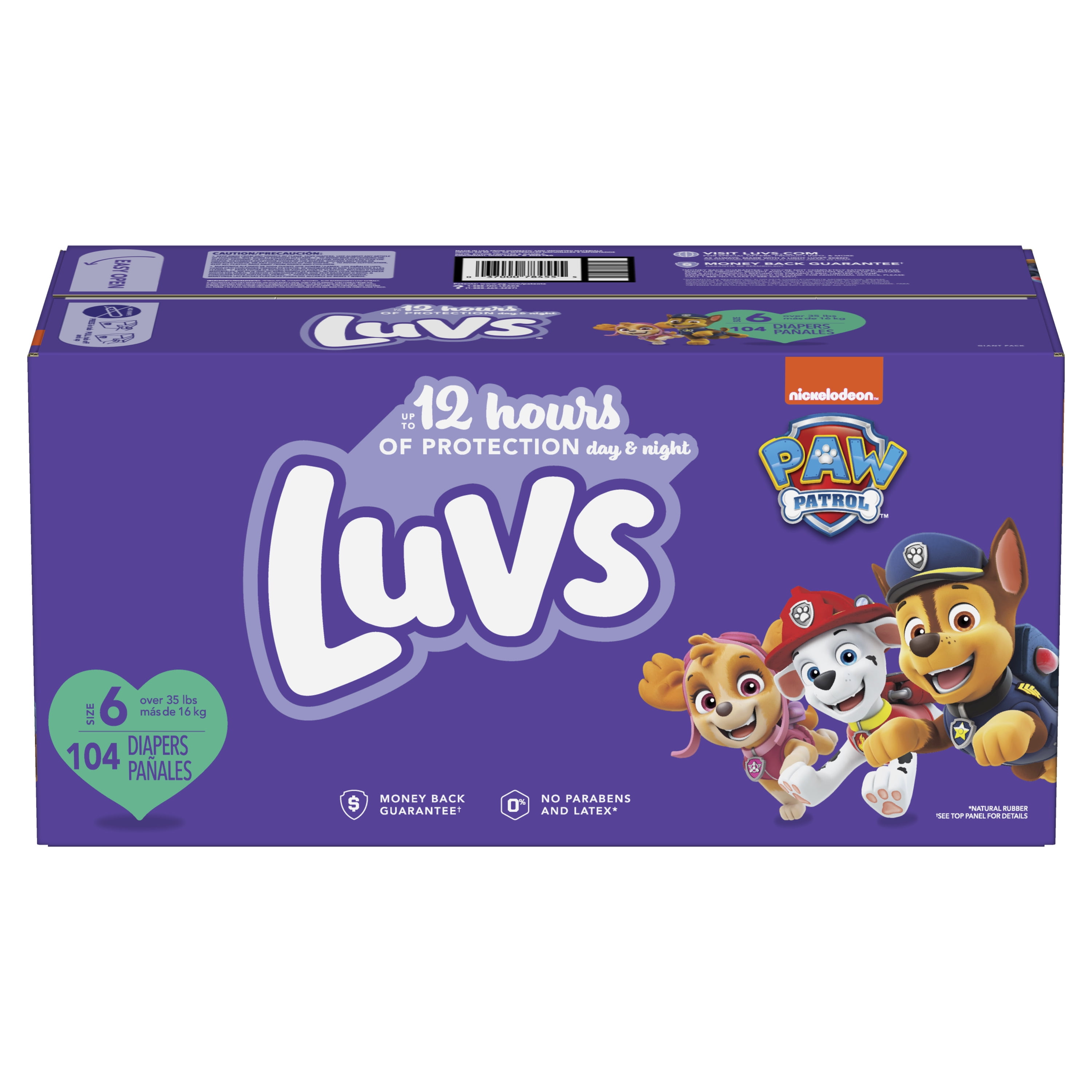 Luvs Paw Patrol Edition Diapers (Choose Your Size & Count)