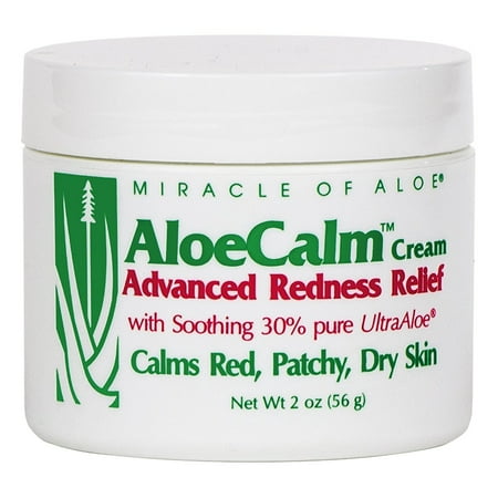 Rub 2 Ounce Cream - AloeCalm Advanced Redness Relief Cream 2 ounce jar with 30% UltraAloe