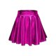 thumbnail image 1 of Women"s Metallic Pleated Skirt, Mini Skater Skirt-lian, 1 of 5