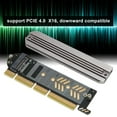 thumbnail image 4 of M.2 PCIe Adapter Card, Fast Cooling Aluminium Alloy Plug and Play SSD To PCIe 4.0 Adapter  for X16 Slot, 4 of 8