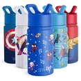 thumbnail image 2 of Botella de agua Simple Modern Spiderman Kids con tapa de pajita, 350 ml, 2 of 7