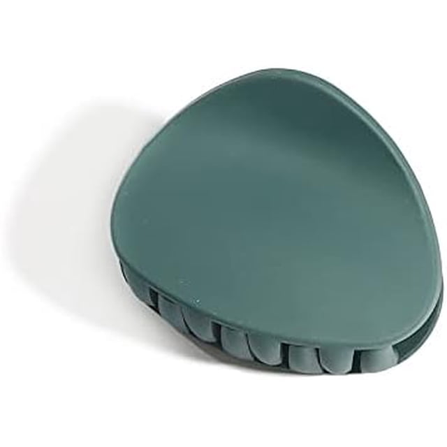 Bonita pinza para el pelo con forma de plátano de color caramelo para mujeres y niñas, diseño a presión, moderna y fácil de usar (color: agujero azul 02)