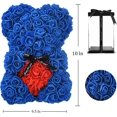 thumbnail image 2 of Oso de peluche XCF con forma de rosa azul real, 2 of 4