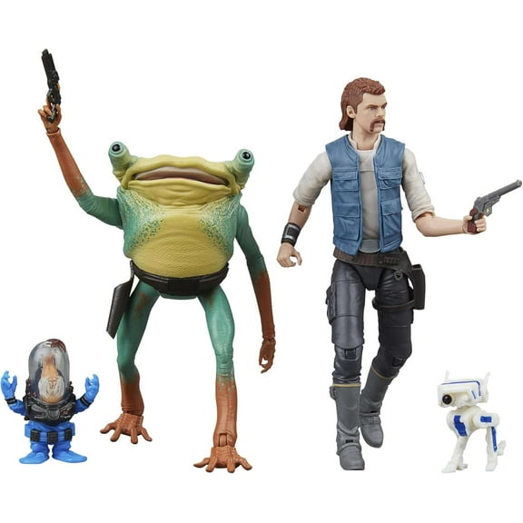 Star Wars Black Series Cal Kestis, BD-1, Turgle & Skoova Stev Action Figure 4-Pack (Gaming Greats)