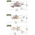 thumbnail image 4 of Juego de 6 modelos de aviones y helicópteros 3D i-Chony de madera, 4 of 4