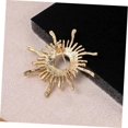 thumbnail image 3 of 1 Piece Retro Sunflower Brooch for Women, Decoration for Clothing, Bags, Scarves, Fashionable Pin in Vintage Golden Design with Fine Craftsmanship, 3 of 5
