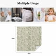 thumbnail image 4 of Sage Green Flowers Cloth Napkins, Rustic Pastoral Botanical Floral Leaf Washable and Reusable Dinner Napkins Set of 6, Table Napkin for Kitchen Party Birthday Wedding Hotel Housewarming 20"x20", 4 of 8