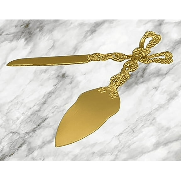 Gifts Infinity Wedding Cake Knife and Server Set - Valentine's Day Gift (CK-4G)