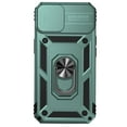 thumbnail image 6 of K-Lion Rugged Case for iPhone 14 Heavy Duty Shockproof Case with Slide Camera Cover Built-in 360° Ring Holder Kickstand Magentic Protective Case For iPhone 14,Darkgreen, 6 of 9