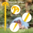 thumbnail image 5 of EAGLE PEAK 8 Pack Tent Stakes, 8 inch Heavy Duty Spiral Design Outdoor Tent Stakes for Beach, Ground Stakes Ground Anchors Pegs, Camping Pegs for Pitching Camping Tent, Canopies, Gardening and More, 5 of 6