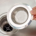 thumbnail image 4 of Coladores de fregadero de cocina de acero inoxidable resistentes, 4,5" de diámetro, juego de 2 para trabajo pesado, 4 of 6