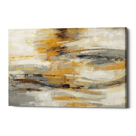Epic Graffiti "Golden Dust" by Silvia Vassileva, Giclee Canvas Wall Art, 12"x18" 40" x 60"