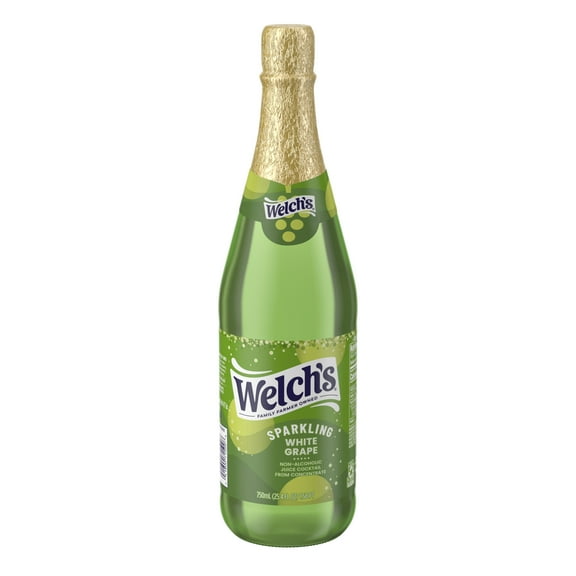 Welch's Non-Alcoholic Sparkling Juice Cocktail, White Grape, 25.4 fl oz Bottle