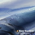 thumbnail image 6 of Navy Blue Marble Extra Long Shower Curtain Set 72 x 84, Modern Ombre 84 inch XL Shower Curtains for Chic Bathroom Decor, Abstract Watercolor Fabric Shower Curtain, 6 of 6