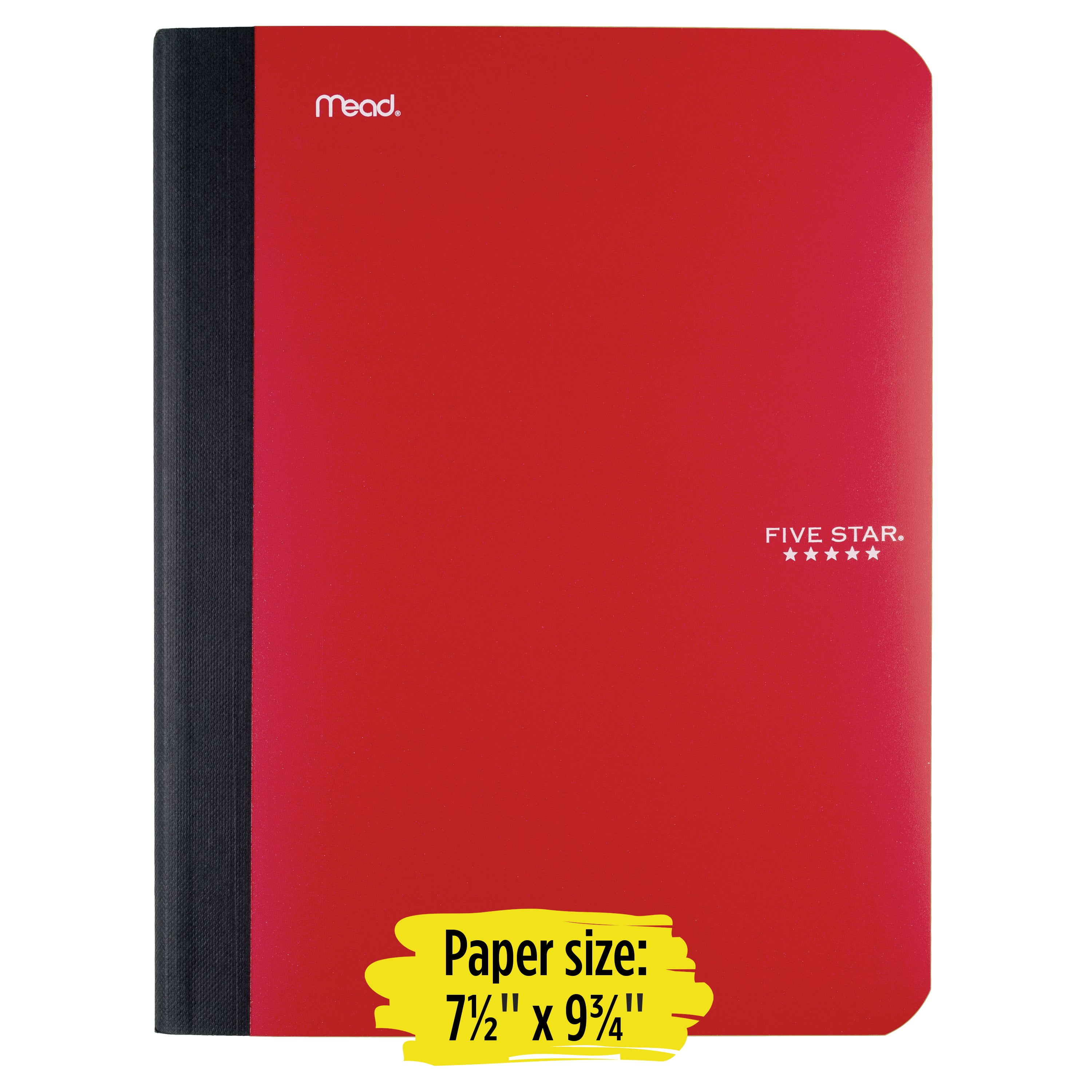 Pacon 2428 Composition Book, 5/8 Ruled, 100 Sheets, 9-3/4 x 7/1/2