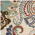 thumbnail image 2 of SAFAVIEH Bella Meriel Floral Paisley Wool Area Rug, Ivory/Blue, 10' x 14', 2 of 4
