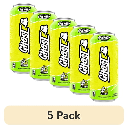 (5 pack) Ghost Citrus Energy Drink, 16 fl. oz. 1 Can