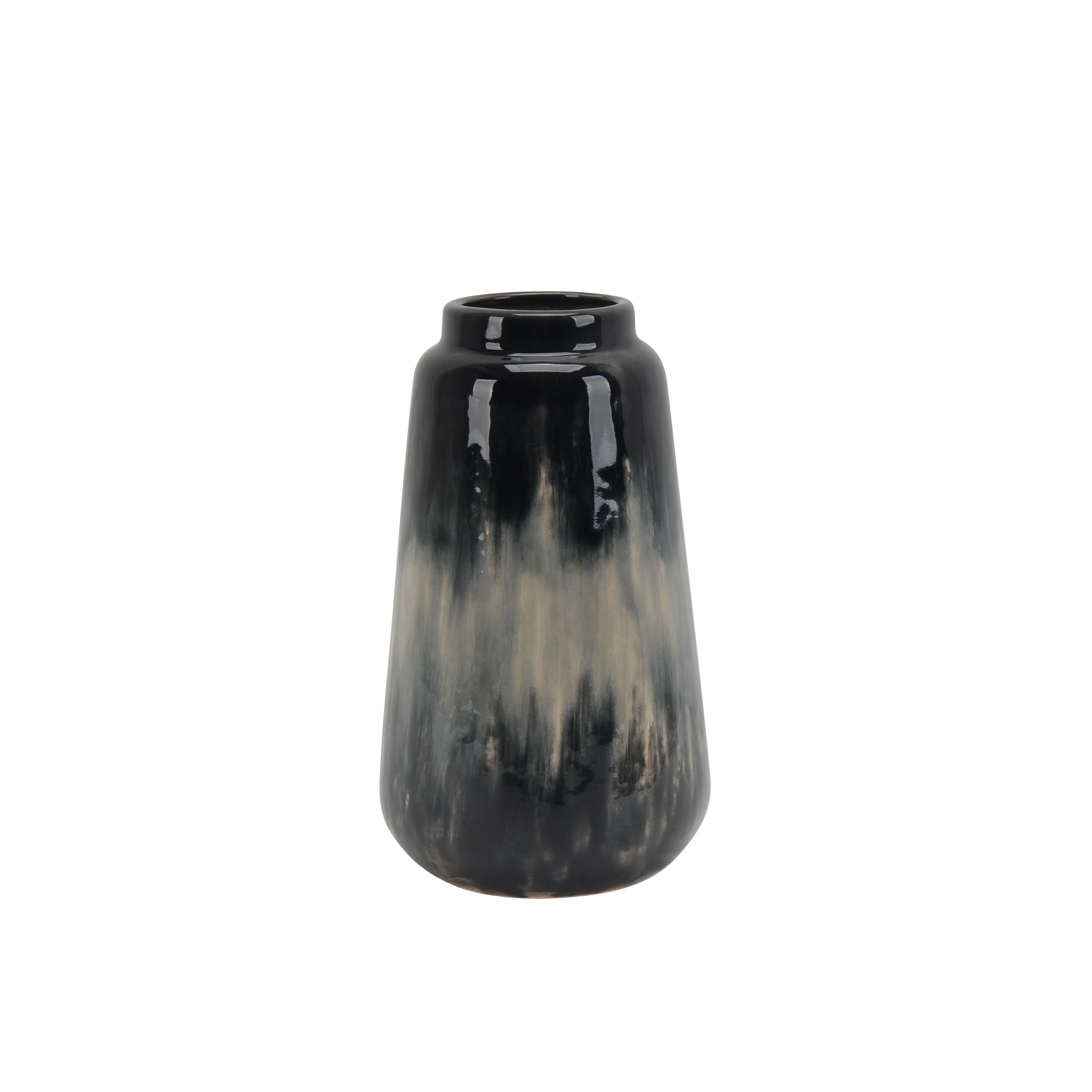 large black textured vase