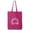 Hot Pink, variant on Sunshine Cotton Canvas Tote Bag