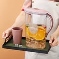 thumbnail image 2 of ReaNea Plastic Water Pitcher with Lid 71 oz, Great for Juice, Milk, Beverage Cold Tea, Iced Tea (Pink), 2 of 9
