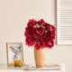 thumbnail image 5 of Rosas Flores Artificiales Ramo de Rosas - Flores Artificiales Decoración Del Hogar Ramo de Bodas, 5 of 7