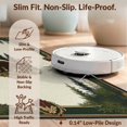 thumbnail image 6 of Design&I 5'x7' Washable Area Rug Sleek Flatweave Pet Friendly & Non-Slip Cabin Wildlife Sunset Forest Woodland Bathroom Medieval Print for Small Living Room, Bedroom, 6 of 7