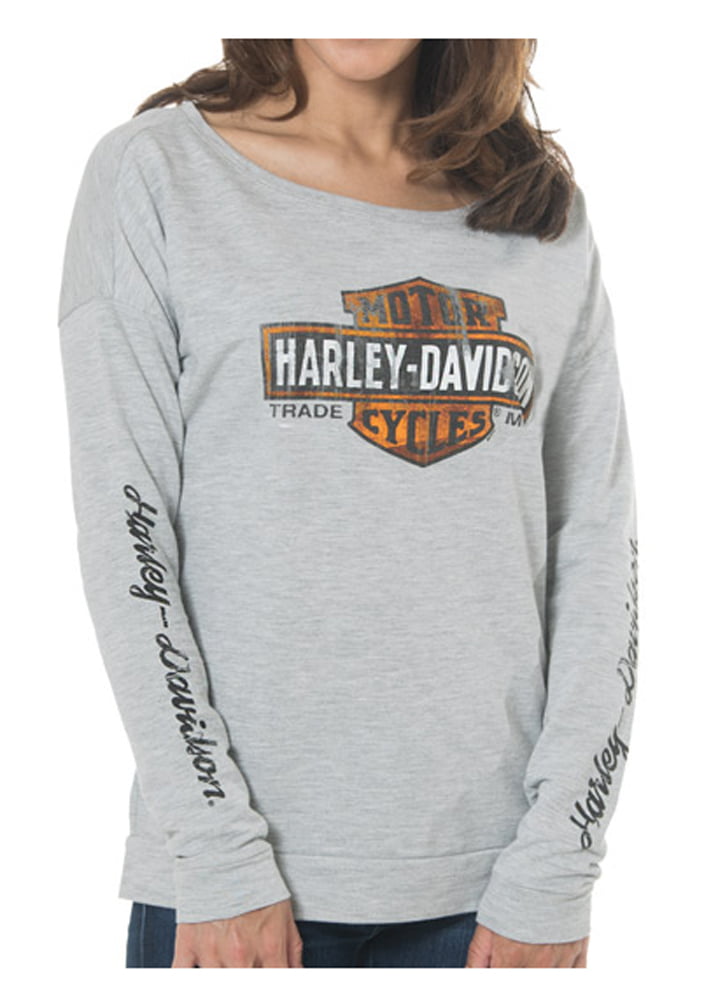 Harley-Davidson - Harley-Davidson Women's Distressed Elongated B&S Long