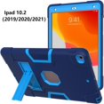 thumbnail image 3 of REQO for iPad 9th/8th/7th Generation 10.2 inch Case(2021/2020/2019): with 3-Layer Structure Portable Hybrid Shock-Proof Cover Case with Kickstand Kids Cover, 3 of 5