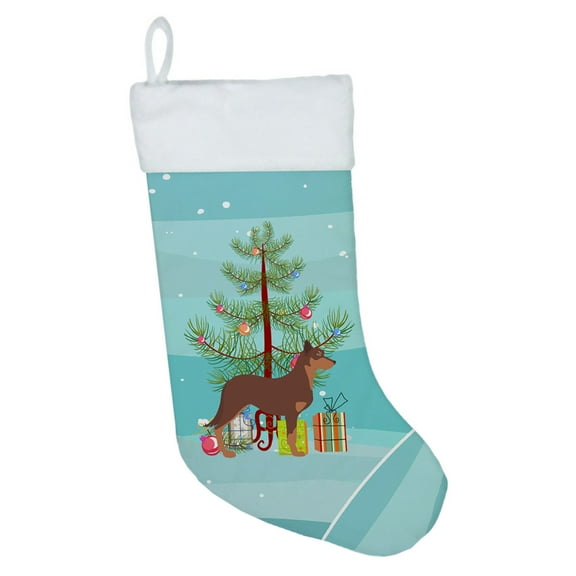 Australian Kelpie Dog Merry Christmas Tree Christmas Stocking