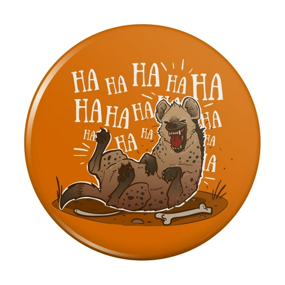 Laughing Hyena Kitchen Refrigerator Locker Button Magnet
