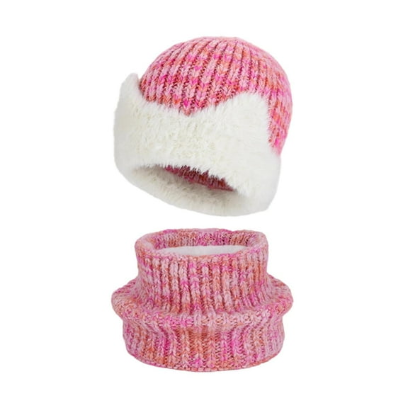 Mens Winter Hat Beanie Hats for Women Winter Warm Knit Hat and Neck Scarf for Stylish Outdoor Ear Hat for Cold Weather Activities