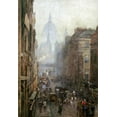 thumbnail image 2 of Bartom, Rose Maynard 14x18 White Modern Wood Framed Museum Art Print Titled - Fleet Street, 2 of 4