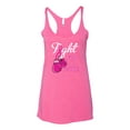 thumbnail image 2 of for a Support Awareness Tri-Blend Racerback Tank Top, Vintage Pink, X-Large, 2 of 3
