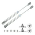 thumbnail image 1 of Uxcell 10 Inch 150N/33lb Gas Shock Strut Lift Support, (Silver, Set of 6), 1 of 7