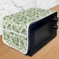 thumbnail image 1 of Floral Microwave Oven Cover, Burgeoning Daisies with Leaves on Swirling Branches, Water Resistant Organizer with Pockets for Kitchen, 36" x 12", Green Green, by Ambesonne, 1 of 4