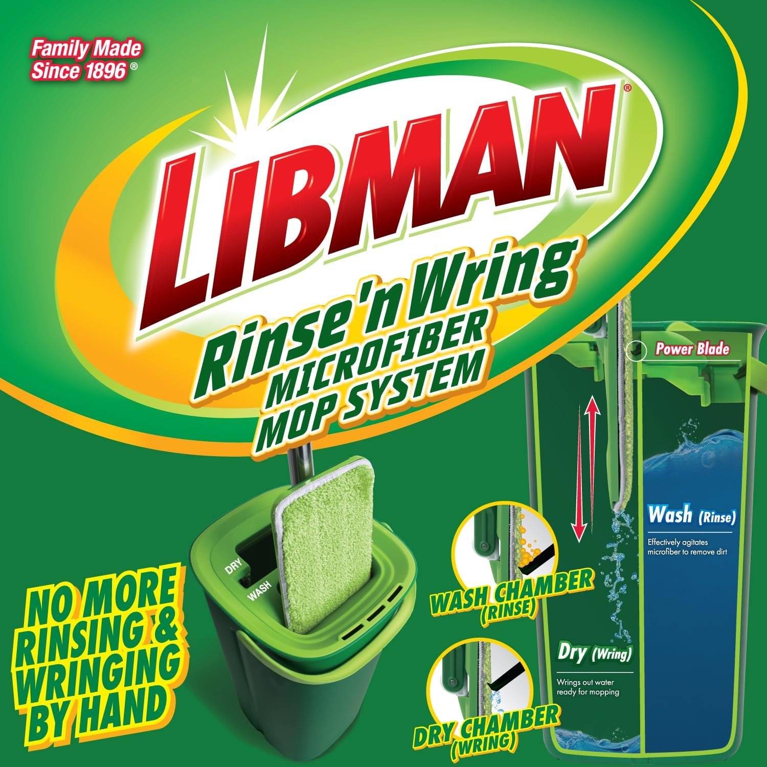 Libman Rinse 'n Wring Microfiber Mop System photo 2