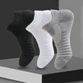 thumbnail image 3 of 5pcs Men Socks Thickening Short Socks for Sports Running Football Basketball, 3 of 9