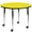 Yellow, variant on Flash Furniture Wren Mobile 48'' Round Yellow HP Laminate Activity Table - Standard Height Adjustable Legs