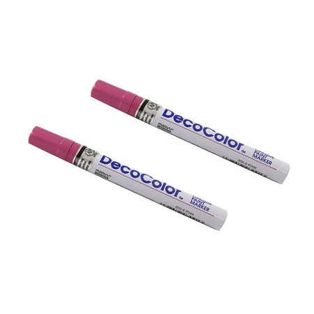 UPC: 0842497157122 | Marvy Uchida Broad Line Opaque Paint Markers Hot Pink 2/Pack