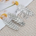 thumbnail image 5 of Unique Bargains 1 Pc Hair Barrettes Grace Leaf Pattern Set Barrette Clip Silver Tone, 5 of 5