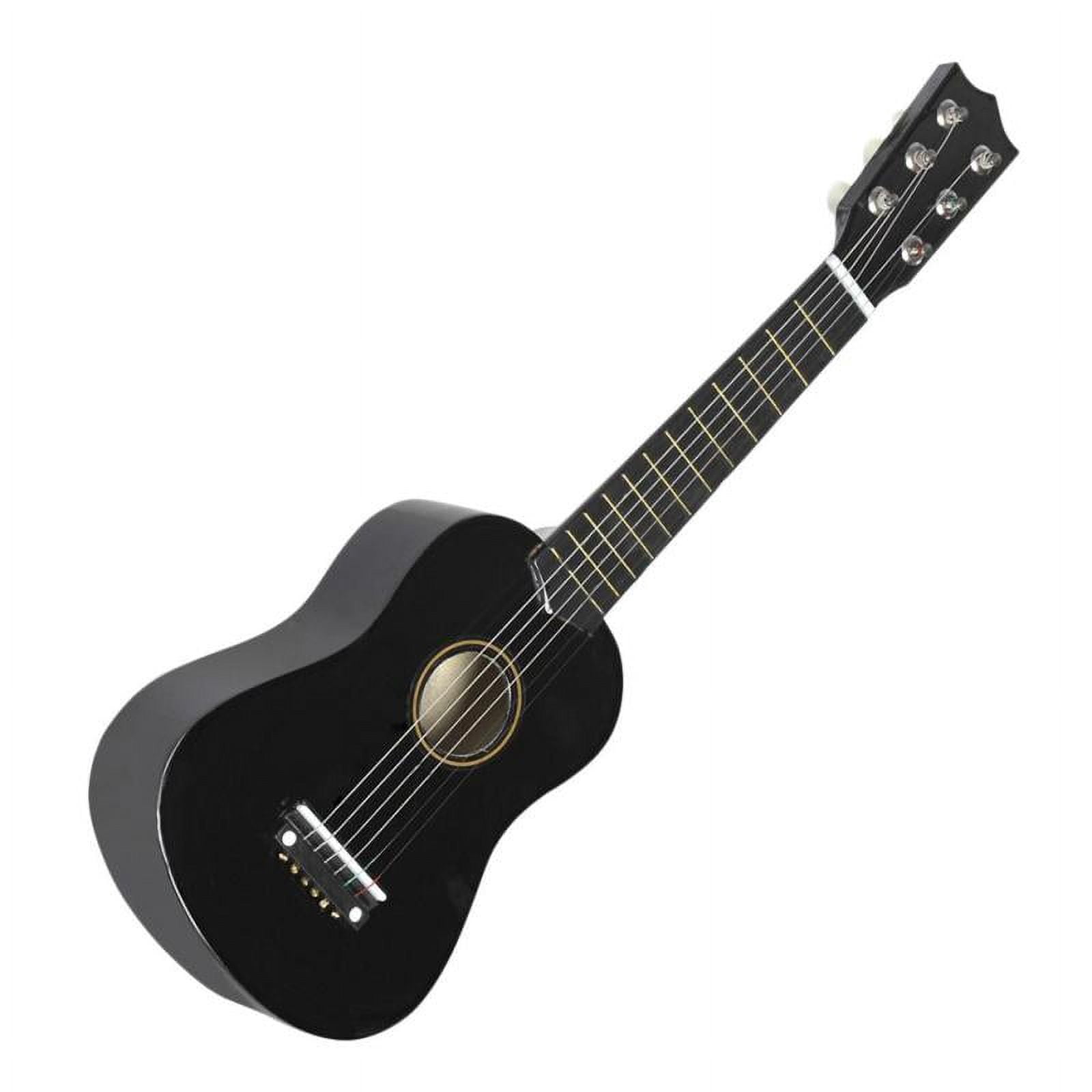 21inch Durable Solid Wood Acoustic Guitar - Black