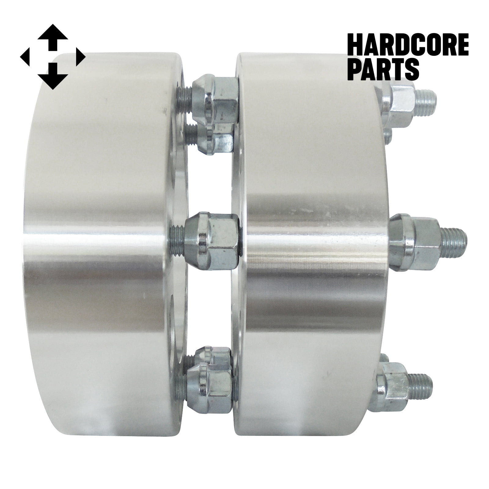 2 QTY Wheel Spacers Adapters 2" 6x5.5 (6x139.7) bolt patterns with 12x1.5 threads - Compatible with Toyota Isuzu Chevroloet GMC Dodge Ford Honda Hummer Hyundai Isuzu Lexus Mazda Mitsubishi