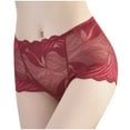 thumbnail image 1 of Yammkia Culottes pour Femmes Sans Coutures Taille Haute Culottes Sans Coutures pour Femmes Invisibles Bikini Extensible Soyeuses Hipster Invisible (Wine,TG), 1 of 5
